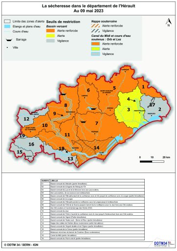 carte secheresse pref mai 2023