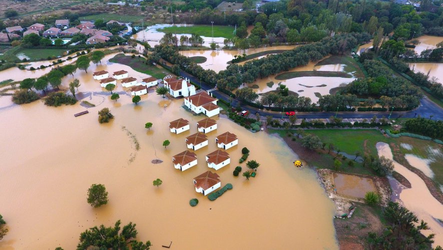 inondations secteur du sesquier au nord de Méze