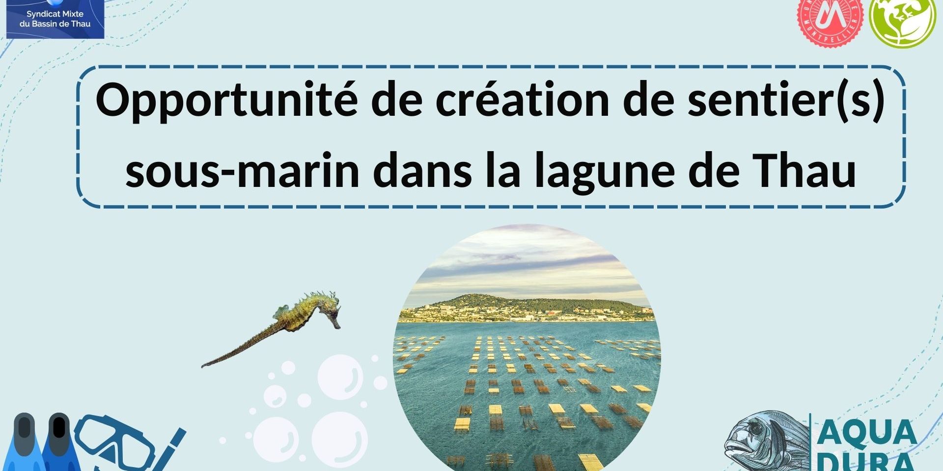 etudiant et creation sentier sous marin